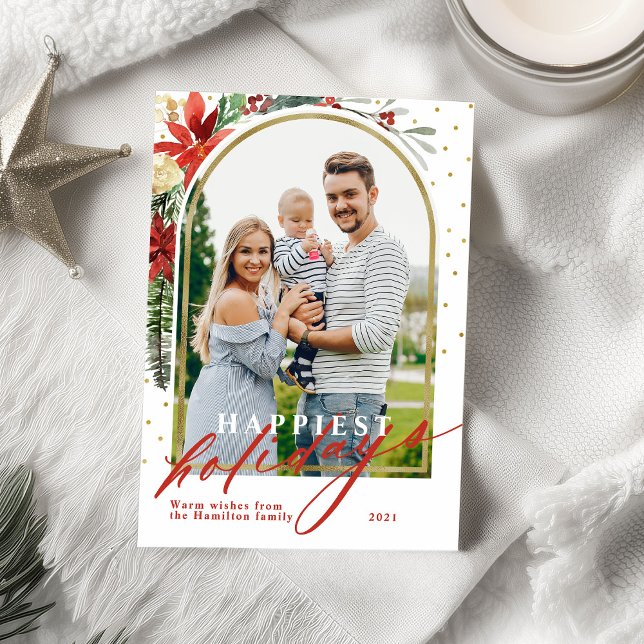 Frohster Urlaub Familie Foto Weihnachtskarte Feiertagskarte (Von Creator hochgeladen)