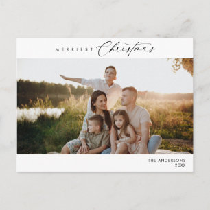 Frohstes Weihnachts-Foto, Winterromantik Postkarte