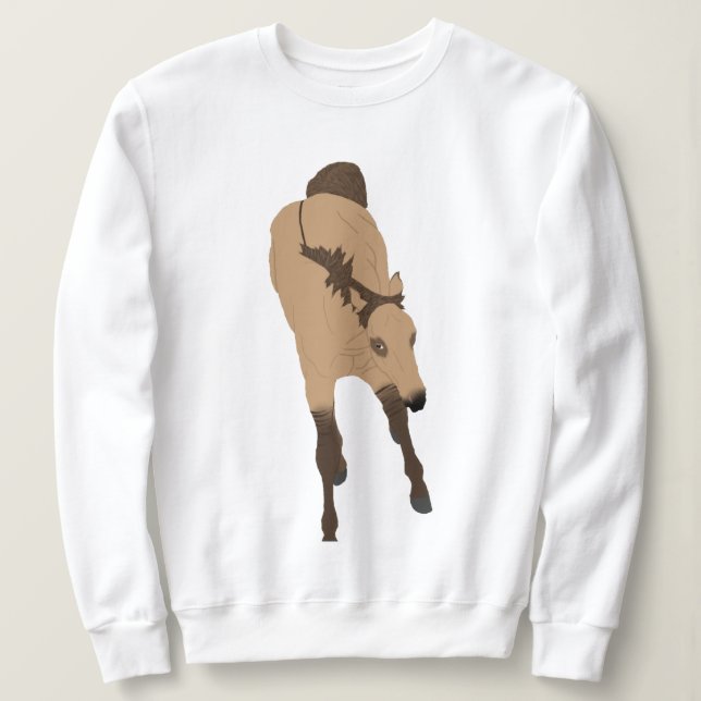 Frolcking Dun Horse Sweatshirt (Design vorne)