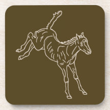 Frolcking Horse Foal - transparente Linie.