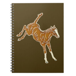 Frolcking Horse Foal - transparente mehrfarbig. Notizblock