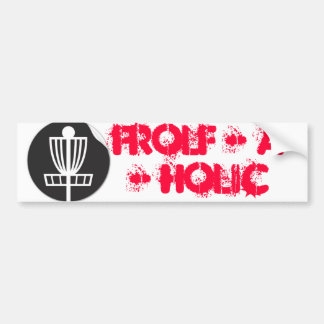 Frolf - A - Holic Autoaufkleber