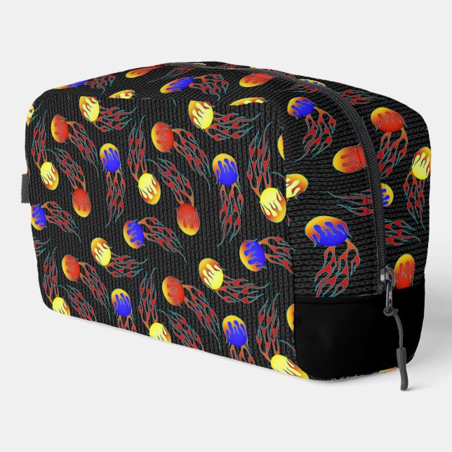 Frolf - Flammen-Datenträger Golf Waschbeutel (Rechte Ecke)