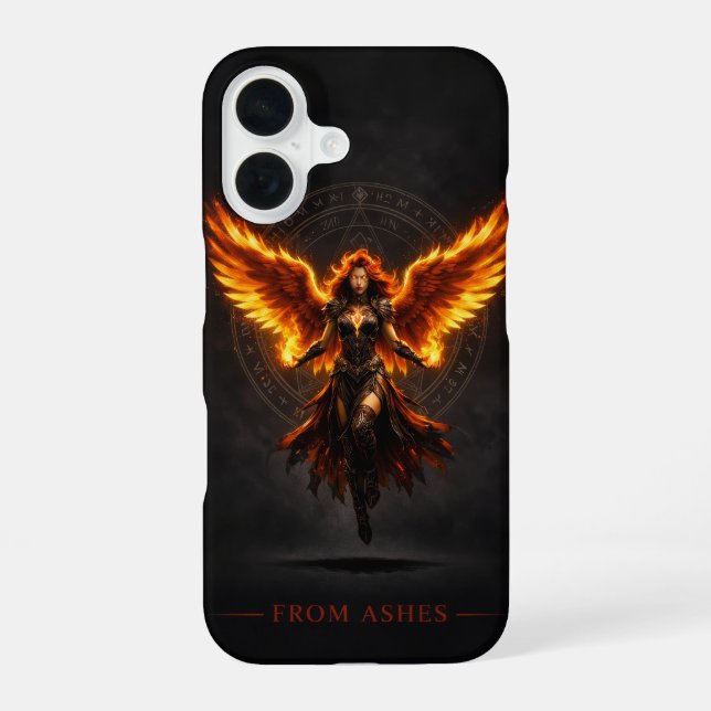 From Ashes Phoenix Angel iPhone 16 Case Hülle (Rückseite)