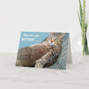 "From Cat" Der sonnige Geburtstag Karte