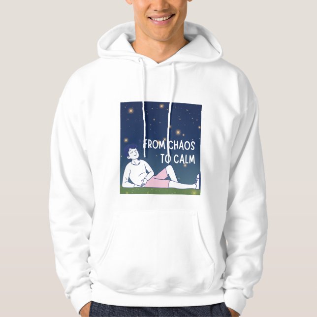 From Chaos to Calm – Emotional Healing Artwork Hoodie (Vorderseite)