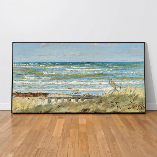 From Hornbæk beach, PS Kroyer Poster (Von Creator hochgeladen)