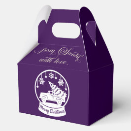 From Santa With Love Snow Globe Christmas Truck Geschenkschachtel