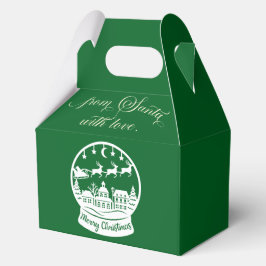 From Santa With Love Snow Globe Santa Geschenkschachtel