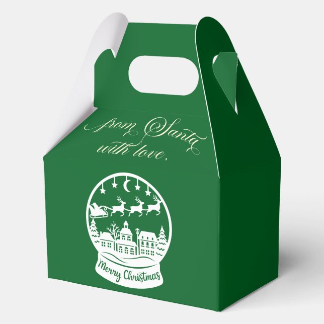 From Santa With Love Snow Globe Santa Geschenkschachtel (Vorderseite)