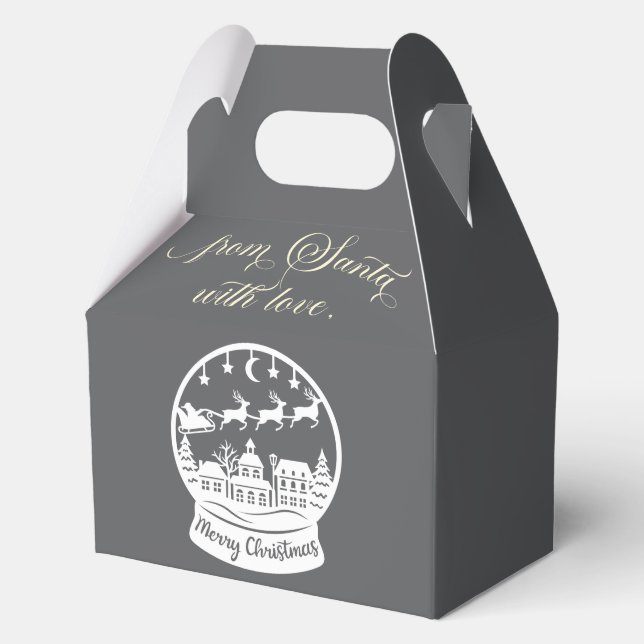 From Santa With Love Snow Globe Santa Geschenkschachtel (Vorderseite)