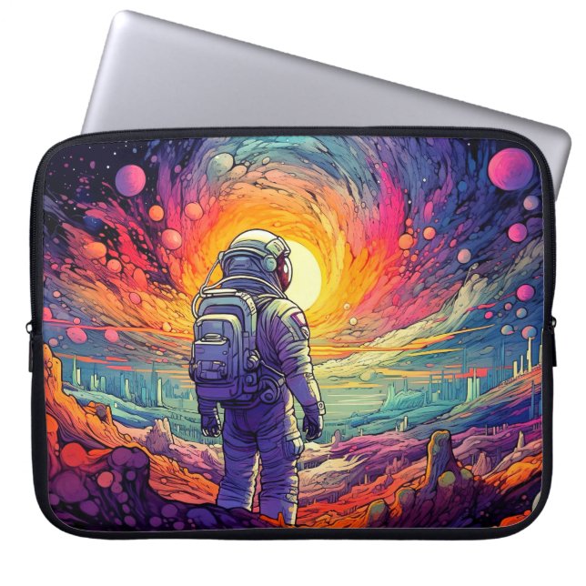 From Space & Beyond Illustration Laptopschutzhülle (Vorderseite)