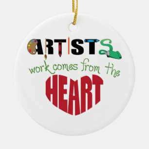 From The Heart Keramik Ornament
