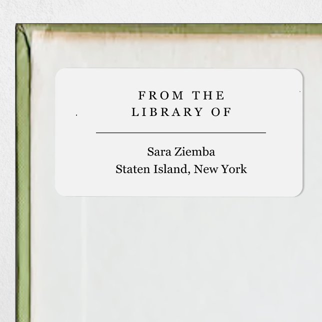 From the Library of Book Adressaufkleber (Von Creator hochgeladen)