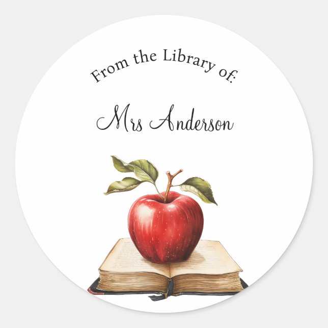 From the Library of Labels, Library Stickers, Book Runder Aufkleber (Vorderseite)