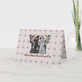 From the Two of Us...Christmas greeting card Feiertagskarte