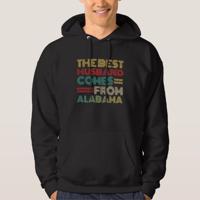 From Wife The Best Husband Comes From Alabama Hoodie (Vorderseite)