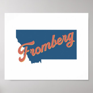 Fromberg, Druck Montana Poster