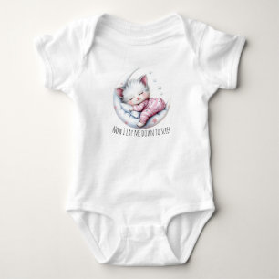 Fromme Pfoten – Schlafende Gnade im Mondlicht Baby Strampler