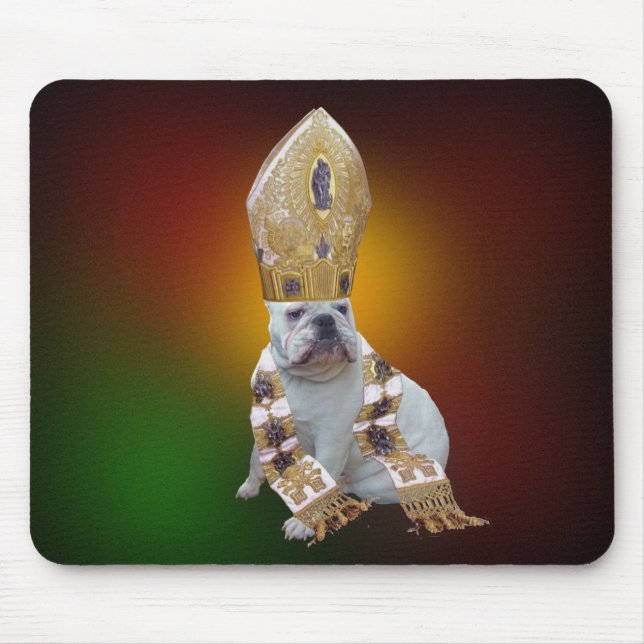 Frommes Bulldogge mousepad (Vorne)