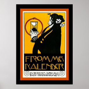 Fromme's Calendar ~ Vintage Werbung Poster