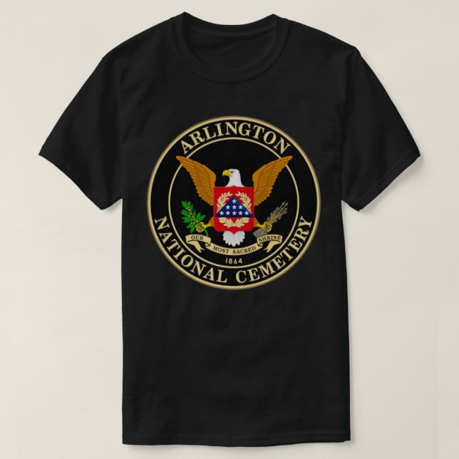 FRONT & BACK Arlington National Friedhof  T-Shirt (Design vorne)