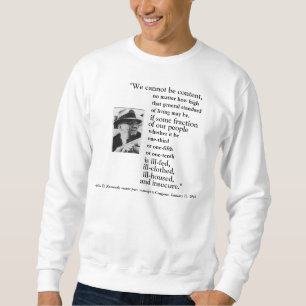 FRONT/BACK FDR 2. VERFASSUNGSURKUNDE, BILD + ZITAT SWEATSHIRT