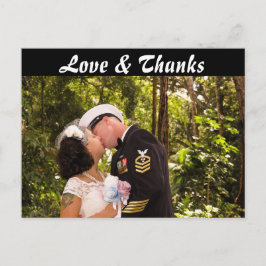 Front & Back Foto Vielen Dank Postcard Postkarte