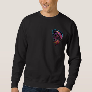 Front + Back Skull Art besessen Design-Trend Sweatshirt