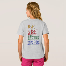 Front & Back - Zauberhorn Zitat Kinder T - Shirt