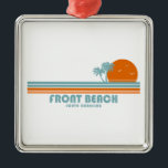 Front Beach South Carolina Sun Palm Trees Ornament Aus Metall<br><div class="desc">Das Hotel Front Beach liegt an der Isle of Palms,  einem attraktiven Strandziel,  das bei Einheimischen ebenso beliebt ist wie bei Besuchern der Region,  und liegt nur 40 Fahrminuten östlich von Charleston South Carolina.</div>