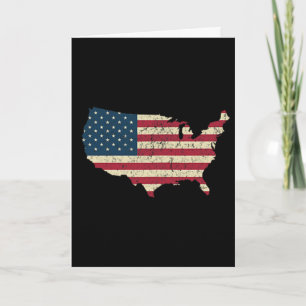 Front Ck Amerikanische Flagge USA Est 1776 4. Juli Karte