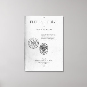 Front Cover, erste Ausgabe von 'Les Fleurs du Leinwanddruck