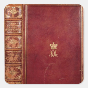 Front Cover von Johnsons Wörterbuch Quadratischer Aufkleber