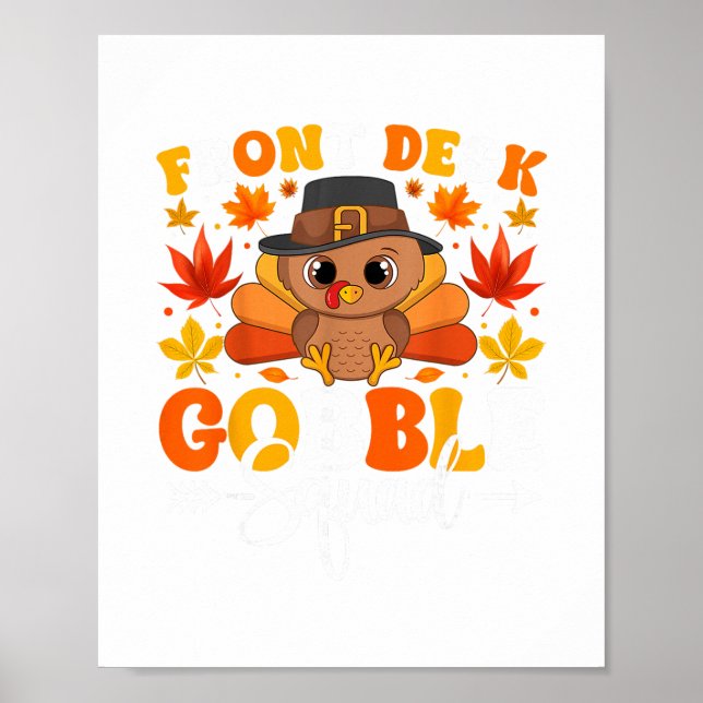 Front Desk Gackermannschaft Lustiger Herbst Thanks Poster (Vorne)