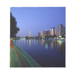 Front du Seine und Eiffelturm, Paris, Frankreich 2 Notizblock