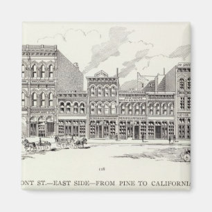 Front East Side Pine und Kalifornien Magnet
