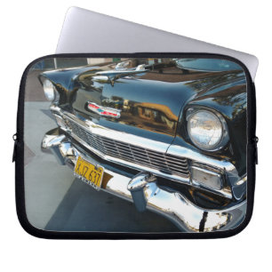 Front eines klassischen Chevy Bel Air Hot Rods von Laptopschutzhülle