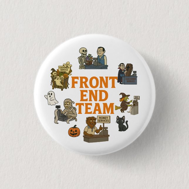 Front End Team Halloween Button (Vorderseite)