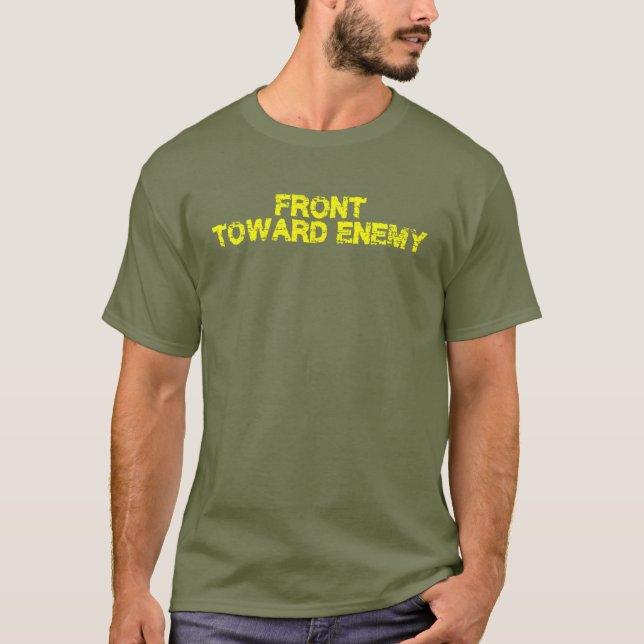 Front gegen Feind Funny Military T-Shirt (Vorderseite)