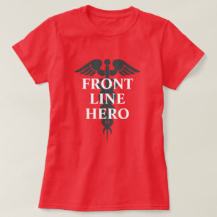 Front Line Hero Coronavirus Pandemie Caduceus T-Shirt