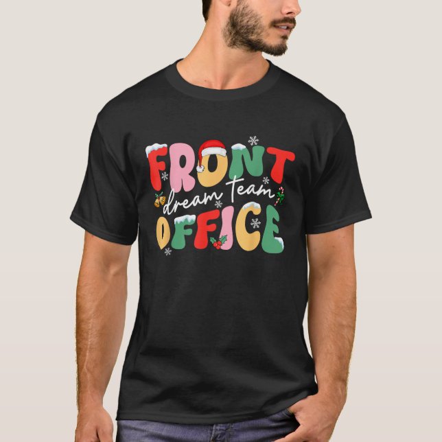 Front Office Dream Christmas Team Weihnachtsmannmü T-Shirt (Vorderseite)