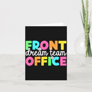 Front Office Dream Team Lehrer zum Zurück zur Schu Karte