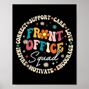 Front Office Team Zurück zur Schule Glücklicher er Poster