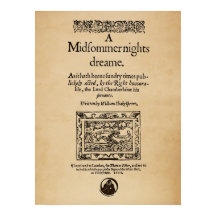 Front Piece to A Midsommer Nights Dream Quarto