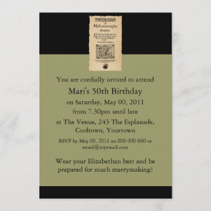 Front Piece to a Midsommer Nights Traumstrecke Einladung