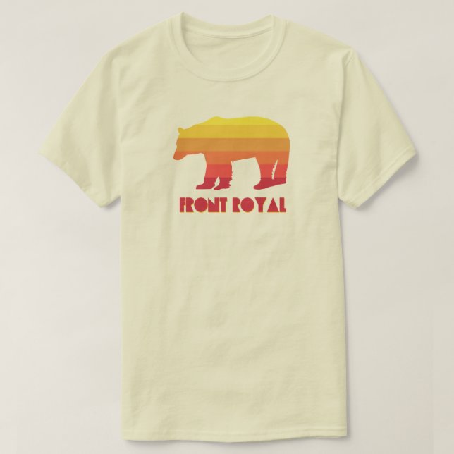 Front Royal Virginia Rainbow Bear T-Shirt (Design vorne)