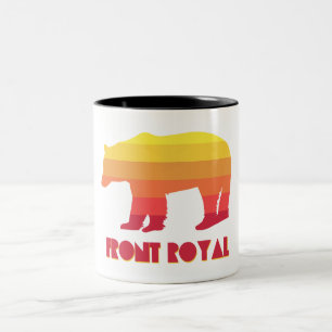Front Royal Virginia Rainbow Bear Zweifarbige Tasse
