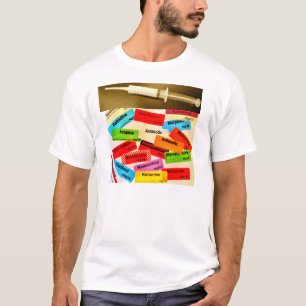 Front und Rückseite - betäubende Drogen und T-Shirt