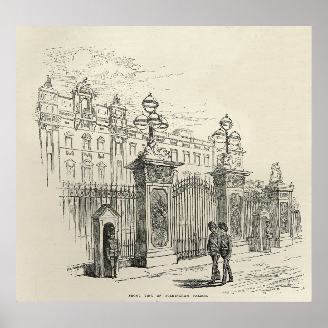 Front View Buckingham Palace Poster (Vorne)